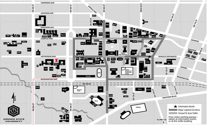 Oregon University Campus Map